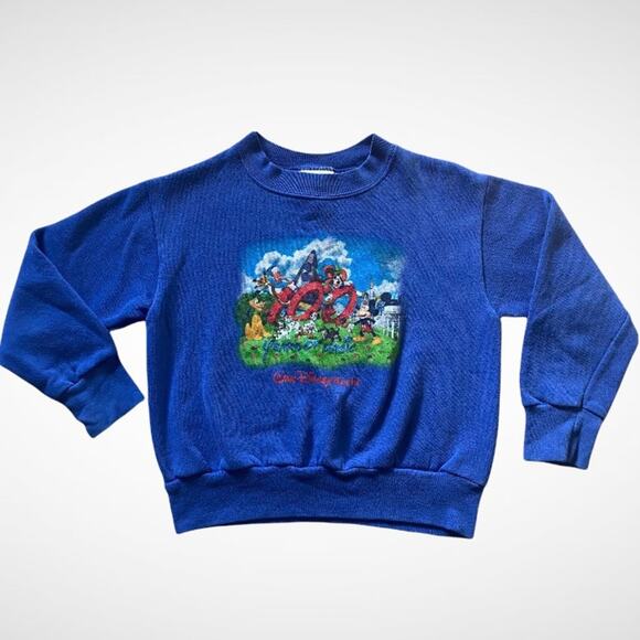 Walt Disney World Kids 100 Years of Magic Crewneck Sweatshirt Kids Sz XS - Picture 4 of 7